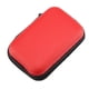 thumbnail image 5 of Estuche de viaje portátil para guardar de forma segura sus auriculares Estuche compacto para auriculares de color rojo, 5 of 8