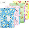 thumbnail image 1 of Floral Printed Accordion Document Folder, Expandable, Letter Organizer, 4 Packs d Accordion Document, 1 of 5