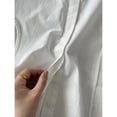 thumbnail image 3 of Women's White Long-sleeved Blouse with Loose Polo Neck, 3 of 7