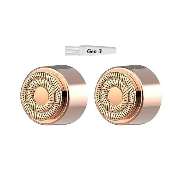 YJJSKEJI Gen 3 Replacement Heads for Flawless Facial Hair Remover, Double Blades Ring Heads for Women Face