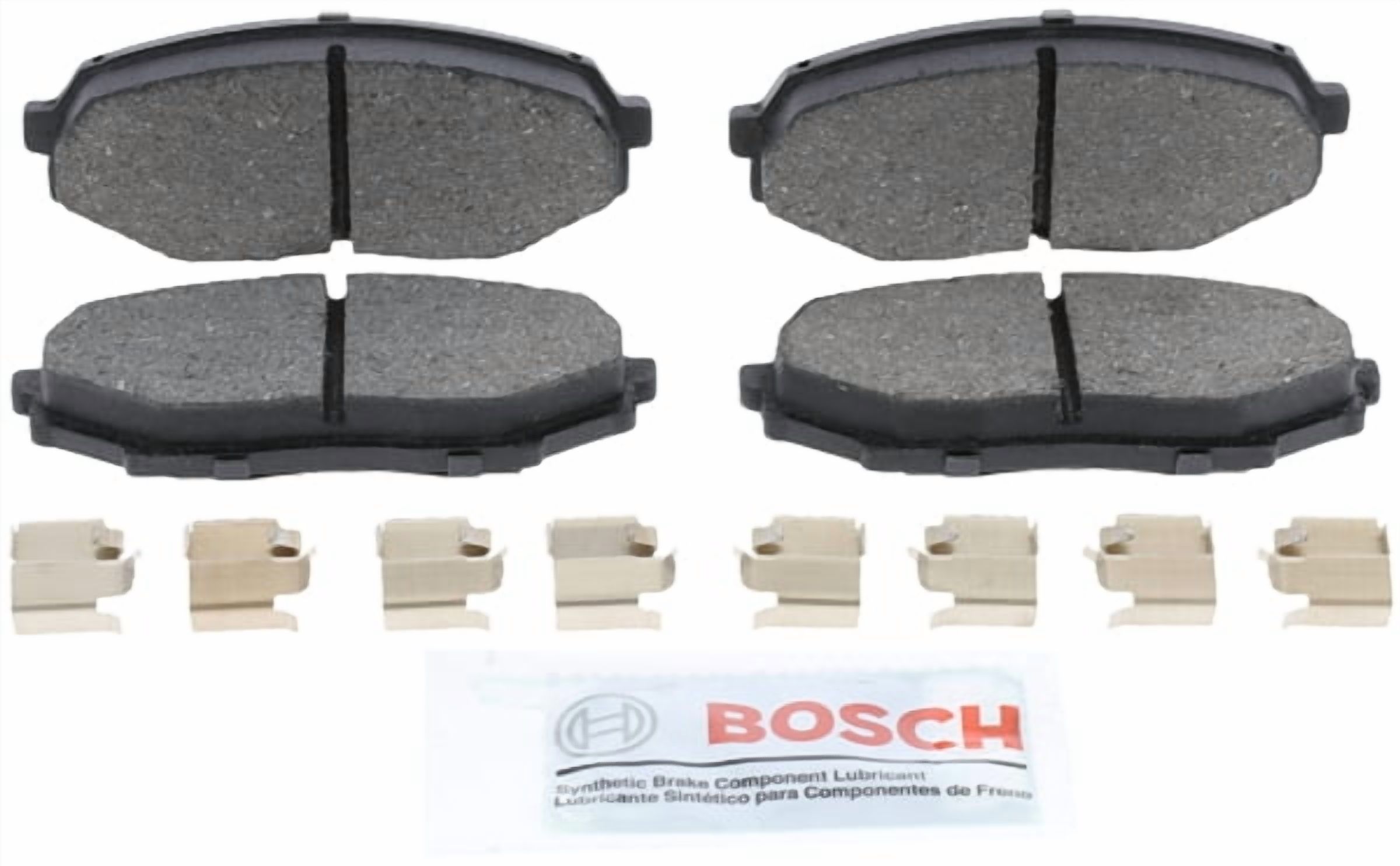 Bosch Quiet Cast Premium w/Hardware Brake Pad Set, and Shims Fits select: 1990-1993 MAZDA MX-5 MIATA