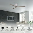 thumbnail image 2 of Matthews Fan Company IR3H-BW-GA-42 Irene 42" Barn Wood Hugger Ceiling Fan with 3 Gray Ash Blades, Remote and Wall Control, Indoor/Outdoor Damp Rated, 2 of 6