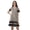Beige, variant on Summer Outfits Cotton Flex Printed Womens Short Dresses Casual Wear