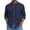 (Long)Navy, variant on Coorders Men’s & Big Men’s George Linen Crew Neck Button Down Shirts with Double Pocket, Black, L
