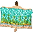 thumbnail image 4 of LA LEELA Women's Bikini Skirt Sarong Swimsuit Cover up Summer Wraps Swimwear Beach Wrap Skirts for Women One Size Shamrock Ocean, Palm Tree, 4 of 4