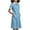 Light Blue, variant on Tidyack,Hot Discounts,Nurse Lapel Dress, Solid Color Work Dress, Pockets + Button Splicing, Midi Length, For Healthcare Staff, Professional Work Attire, Cotton Blend, Clean Cut, Daily Uniform