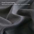 thumbnail image 2 of JML Twin Sheet Set Dark Grey,Microfiber Bedding Sheet & Pillowcases,Fade Resistant,3 Piece, 2 of 5