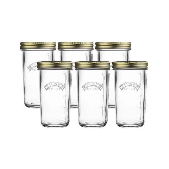 Kilner Wide Mouth Canning Jars (Set of 6) | 17oz