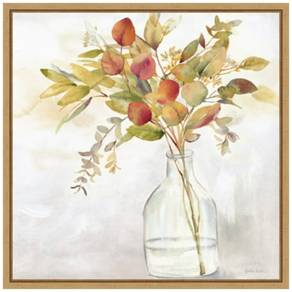 Amanti Art Eucalyptus Vase Fall I Framed Canvas Wall Art Print