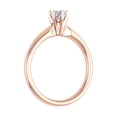 thumbnail image 2 of 1/4 Carat 6-Prong Set Diamond Solitaire Engagement Ring Band in 10K Rose Gold (Ring Size 7.75), 2 of 4