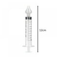 thumbnail image 5 of 2Pcs Baby Nasal Aspirator,Sucks Snot and Mucus, Baby Care Rhinitis Needle Tube Syringe,Cleanable and Reusable Clear,10ML, 5 of 5