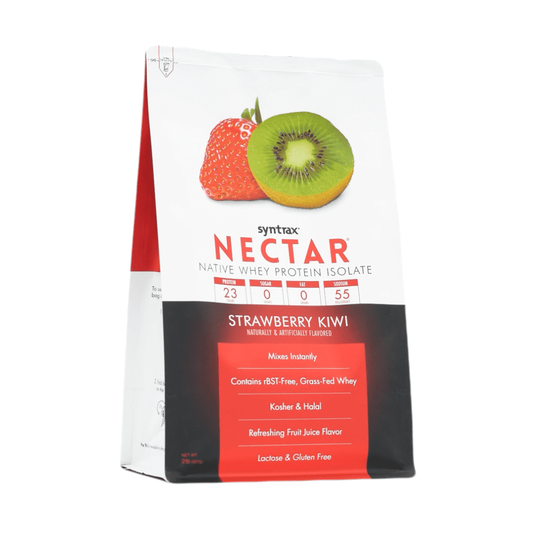 Syntrax Nectar, Strawberry Kiwi, 2 lbs. 100% Whey Protein Isolate, Refreshing Fruit Juicy Flavor