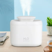 COM1950s Warm Mist Humidifiers for Bedroom Mini Portable Usb Humidifier 3.3L Travel Humidifier Oil Diffuser with Night Light Auto off Quiet for Baby Bedroom Car Desk Humidifiers for Bedroom Warm Mist