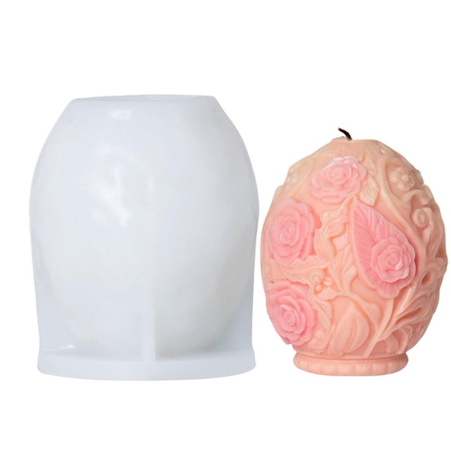 Liquidation! WNEGSTG Moules en Silicone Diy Moule à Bougie Œuf de Pâques Réutilisable Silicone pour Bougie de Pâques / Libération Facile Moulage en Résine Époxy pour Décoration de Printemps Vacances pour Taille Unique Multicolore