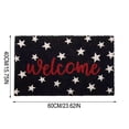 thumbnail image 6 of 4th of July Decorations Patriotic Star Bathrooms Rugs, 32"x20" Soft Welcome Black Outdoor Rug, Independence Day Patriotic Decor for Home Entryway Living Room Bedroom, Idea Gift, 6 of 6