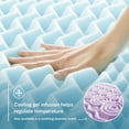 thumbnail image 3 of Cubrecolchón LUCID, espuma viscoelástica con infusión de gel, 5 zonas de confort, 3 of 7