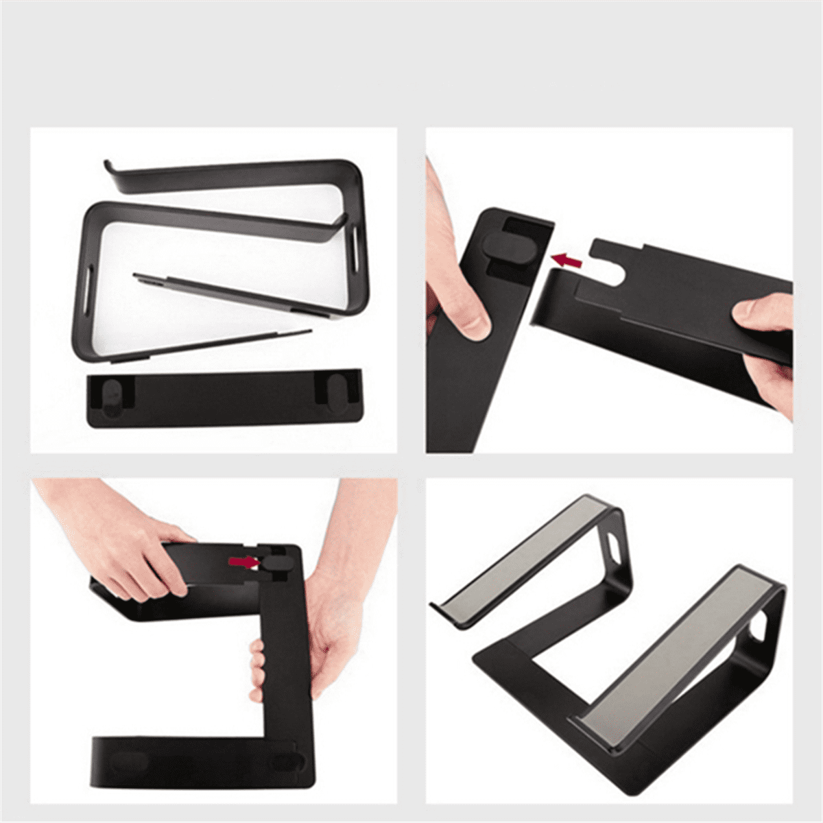 Aluminum Stand for Portable Laptop Stand Desktop Stand Black