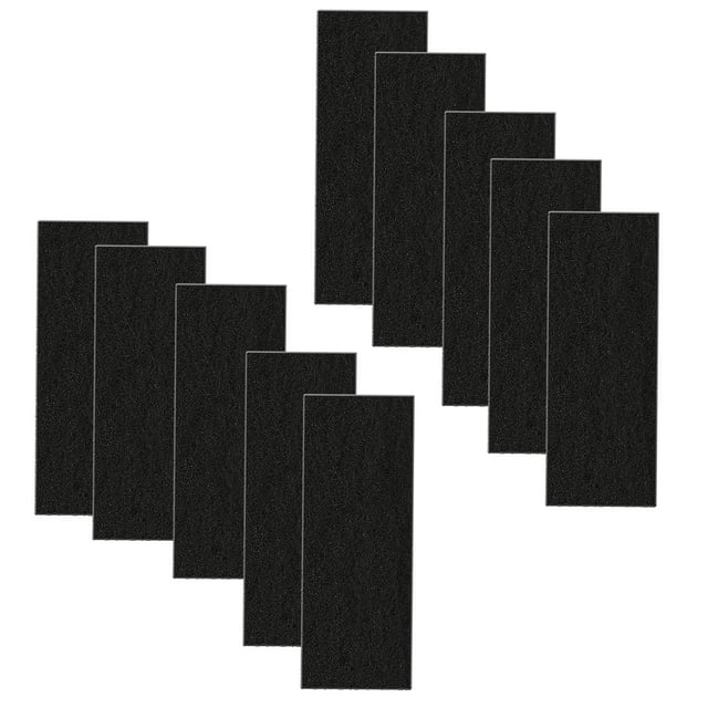 Qzbhct 10 Pack Activated Carbon Filters for Nature's Miracle Oval Hooded Flip Top Cat Litter Box, 8 Inch x 3 Inch Trimmable Pads