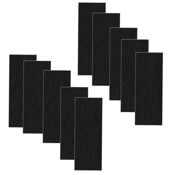 Qzbhct 10 Pack Activated Carbon Filters for Nature's Miracle Oval Hooded Flip Top Cat Litter Box, 8 Inch x 3 Inch Trimmable Pads