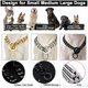 thumbnail image 5 of Gold Chain Dog Collar 15mm Wide Heavy Duty Metal Cuban Link Dog Slip Chain Collar Dog Necklace Fashion Pet Jewelry Accessories, 5 of 5