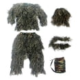 thumbnail image 3 of Ghillie Suit Uniform Set Jacket Outfit Breathable Lightweight Disguise Pants Hat green, 3 of 8