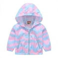 thumbnail image 2 of YTDSCS Kids Toddler Sun Shirt Hooded Jacket Rashguard for Boys Girls Printed Sunsuits Coats Long Sleeve Zipper Rash Guard with Storage Bag for 3-12T, 2 of 9