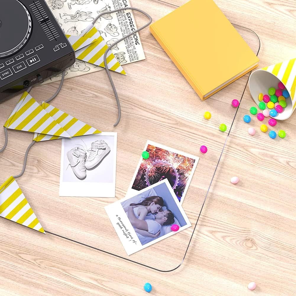 Clear Desk Pad,Non-Slip Writing Desk Protector Mat,Transparent Desk Cover with Round Edge,Easy Clean Computer Gaming Laptop Desk Mat for Office Home