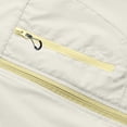 thumbnail image 6 of Zivyakyro Sport Wind Breaker Jackets Mens Long Sleeve Rain Lightweight Zip up Jacket Loose Plain Hooded Sun Protection Beige M, 6 of 10