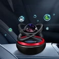 thumbnail image 4 of Rirozkan Solar Car Air Freshener, Rotating Double Ring Hanging Ornament, Aromatherapy Decor, Sun Powered Continuous Scent for Vehicle Interior Rearview Mirror, 4 of 6