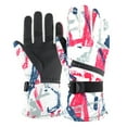 thumbnail image 1 of YOUSNH M Size Universal Ski Gloves Warm and Waterproof Adult Riding Controllable Screen Winter Gloves for Kids Red One Size, 1 of 1