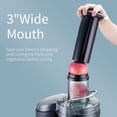 thumbnail image 3 of Juicer Machine,Fruit Juicer Machine with Larger 3" Big Mouth Feed Chute,Juicer Machines Vegetable and Fruit,Stainless Steel,BPA-free (Silver+Black), 3 of 10