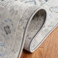 thumbnail image 5 of SAFAVIEH Odyssey Edna Damask Runner Rug, Grey/Light Blue, 2'2" x 8', 5 of 8