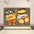 thumbnail image 1 of Miniso - Felpudo absorbente para puerta de baño, diseño de Minion, de Gru, mi villano favorito, con dibujos animados, suave, antideslizante, para suelos de diatomeas, 1 of 1