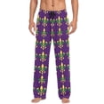 thumbnail image 7 of FORMRS Mens Pajama Pants with Pockets Cotton Sleepwear Lounge Bottoms Sizes S-2XL, Gold and Green Floral Pattern, 7 of 7