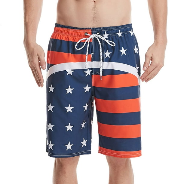 Mishuowoti Men's Independence Day Clothing 2023 Men's American Flag ...