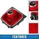 thumbnail image 3 of Bota de palanca de cambios manual Unique Bargains para Volkswagen Golf MK7 2013-2018 Rojo, 3 of 7