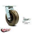 thumbnail image 2 of 6 Inch High Temp Phenolic Swivel Caster with Bronze Bearing and Swivel Lock SCC, 2 of 2