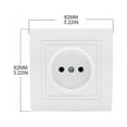 thumbnail image 7 of STAGA EU Standard Wall Panel Socket 250V/16A Electrical Wall Outlet Flame-Retardant, 7 of 7