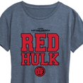 thumbnail image 3 of Marvel Captain America: Brave New World - Red Hulk Collegiate - Women's Short Sleeve Graphic T-Shirt, 3 of 5