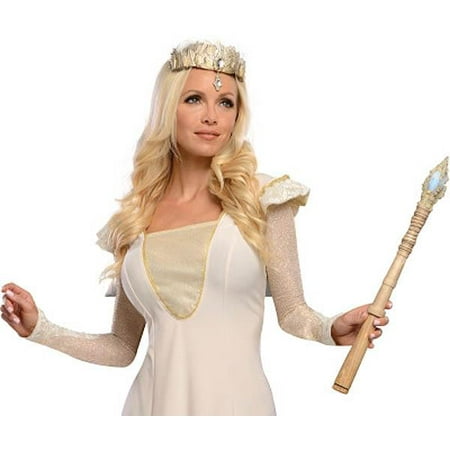 Witch Adult Womens Costume - Adults Womens Deluxe Gold Wizard of Oz Glinda Good Witch Costume Accessory Tiara