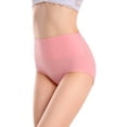 thumbnail image 3 of Qarigey Ropa interior de mujer Bragas de algodón de cintura alta Chica Embarazada Calzoncillos elásticos de color sólido, Rojo, L Prendas para la parte inferior del cuerpo Gamba roja SG, 3 of 6