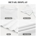 thumbnail image 3 of TEMOFON Shirts for Women Summer 100% Cotton Crew Neck Short Sleeve Basic T Shirts Casual Comfy Loose Womens Tops L, 3 of 9