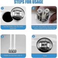 thumbnail image 4 of Toilet Push Button Flush Replacement, Dual Toilet Flush Button Round Head Toilet Flush Button Replacement Accessories For Bathroom Toilet Water Tank, 4 of 5
