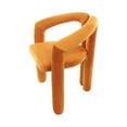 thumbnail image 6 of Modern Style Upholstered Chair Cosmetic Chair, Orange 24.01*19.69*29.51 in, 6 of 9