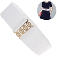 thumbnail image 1 of Ceinture Large Élastique Cinch Stretch Boucle Déployante Rétro Ceinture, 1 of 9