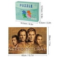 thumbnail image 2 of Supernatural-themed Wooden jigsaw Puzzle for home Decoration or gift for fans friend,family.300pc, 2 of 6