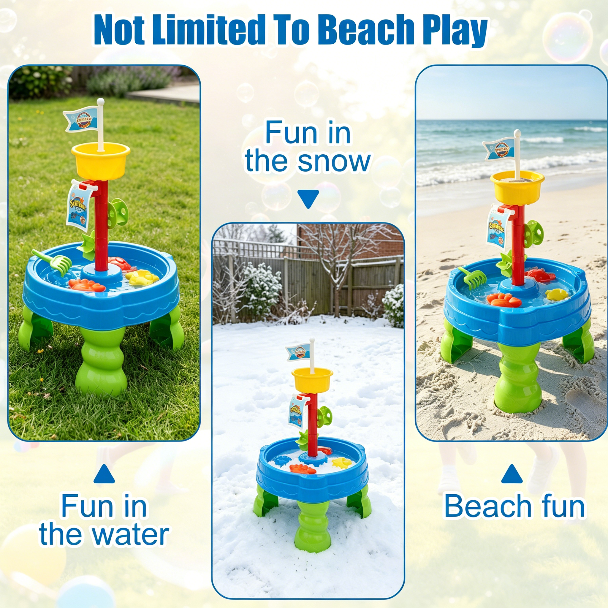 Flynow 2-in-1 Water and Sand Play Table with Accessories photo 3