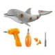 thumbnail image 3 of Estatuilla de animales 3D Tornillo Montado Vida Marina Animal Juguete Submarino Niños Juguete Delfín Magideal Estatuilla de animales, 3 of 7
