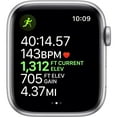 thumbnail image 2 of Restored Apple Watch Series 4 (GPS, 40 mm) Silver Aluminum Case with Silver Sport Band Bundle 5 Bonus Bands, Charging Stand, Screen Protector, & 2 amp charger (Refurbished), 2 of 13