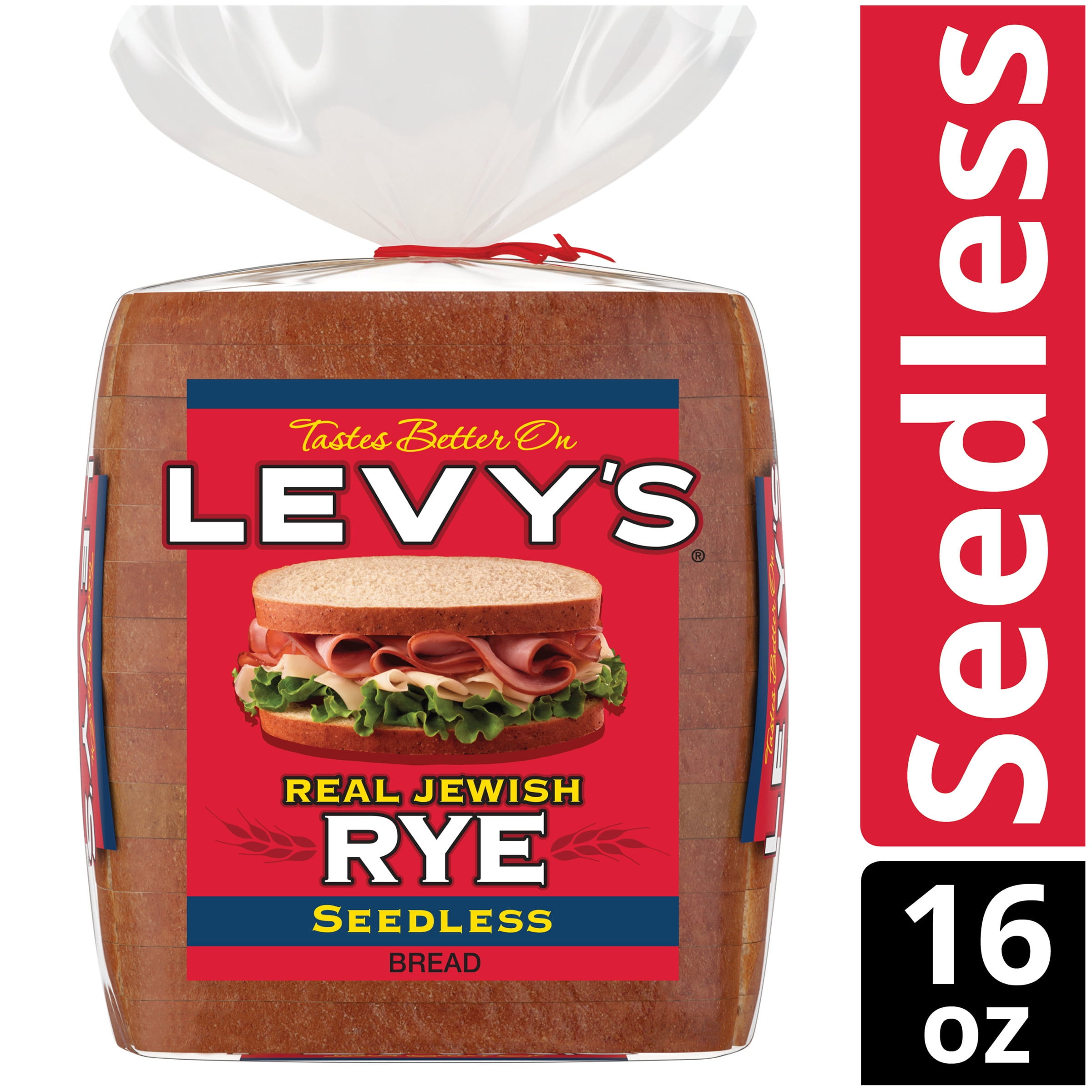 Levy S Real Jewish Rye Seedless Bread 16 Oz Walmart Com Walmart Com
